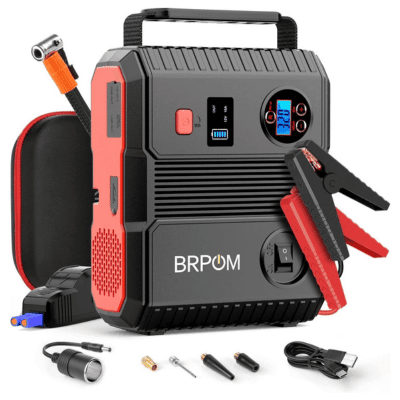 BRPOM Car Jump Starter with Air Compressor