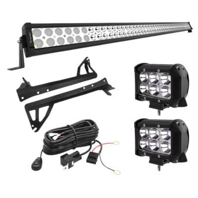 YITAMOTOR LED Combo Light Bar & Spot Lights