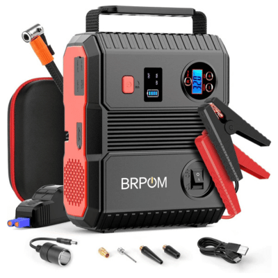 BRPOM Car Jump Starter with Air Compressor